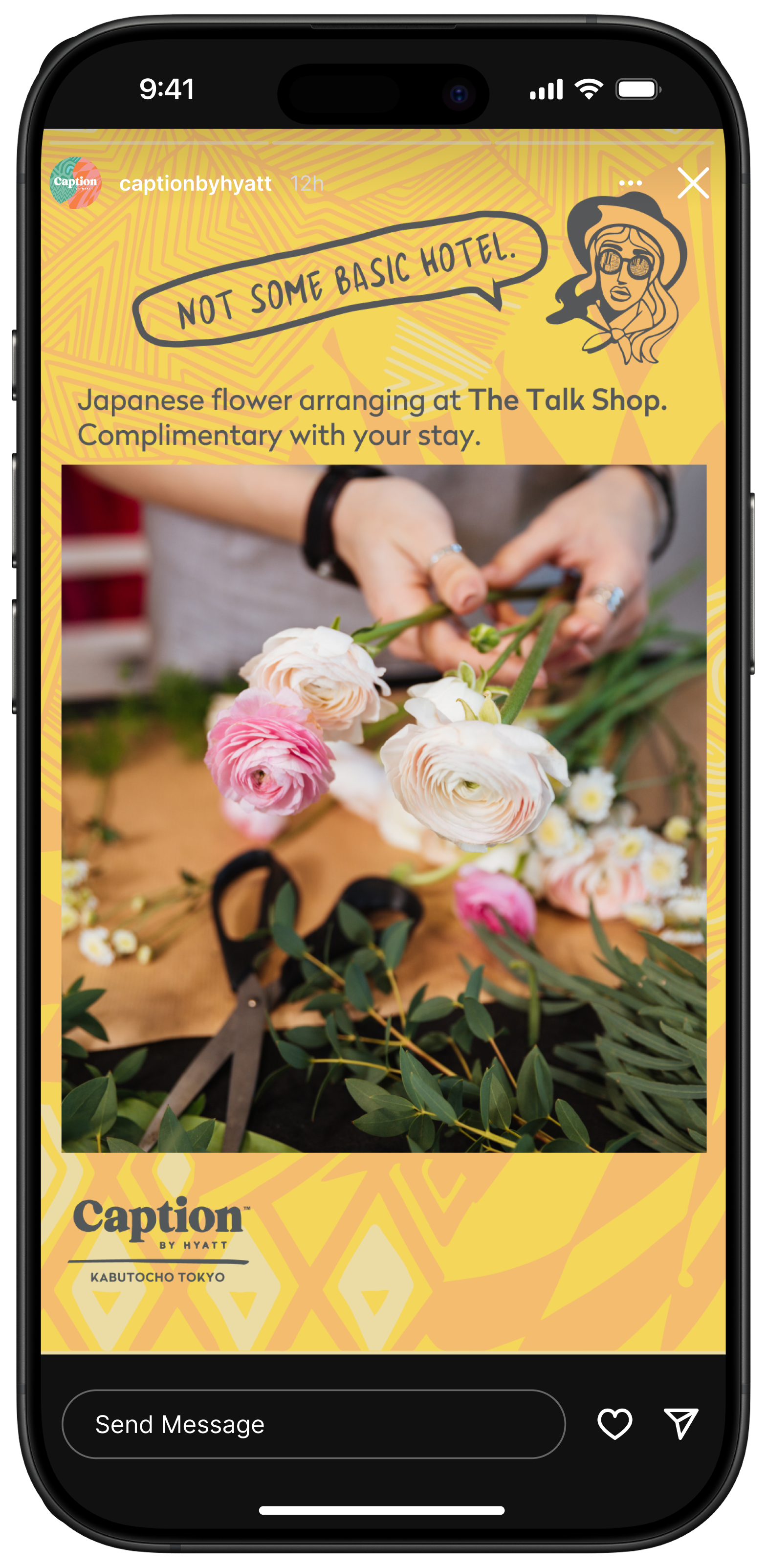 Caption by Hyatt story ad