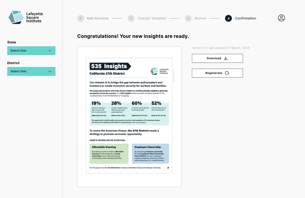 Final report portal design