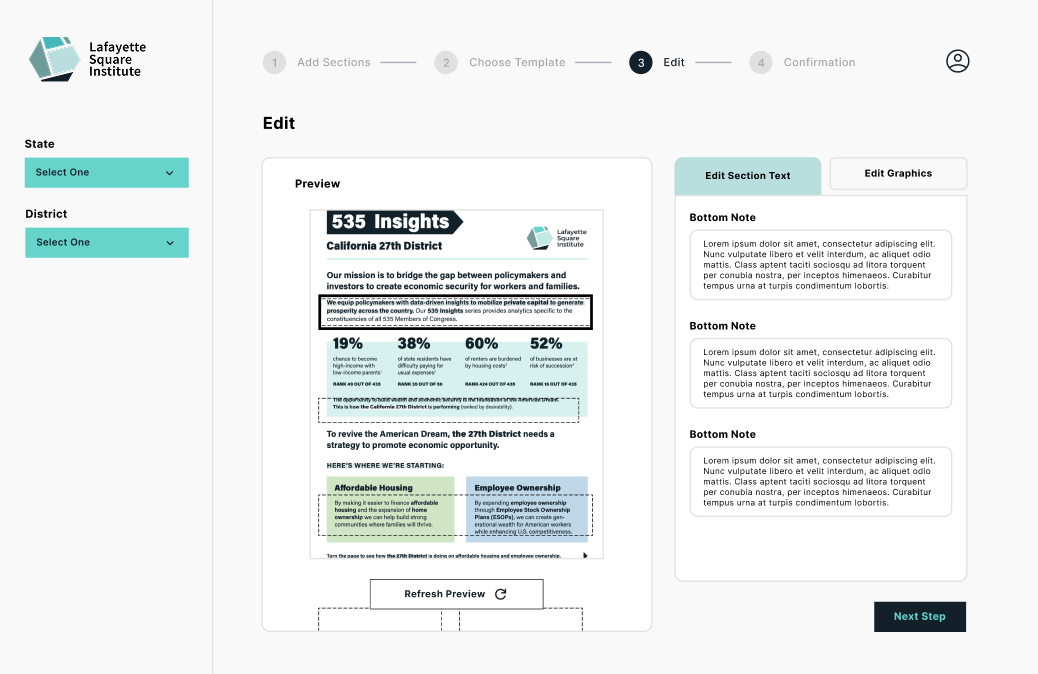 Final report portal design