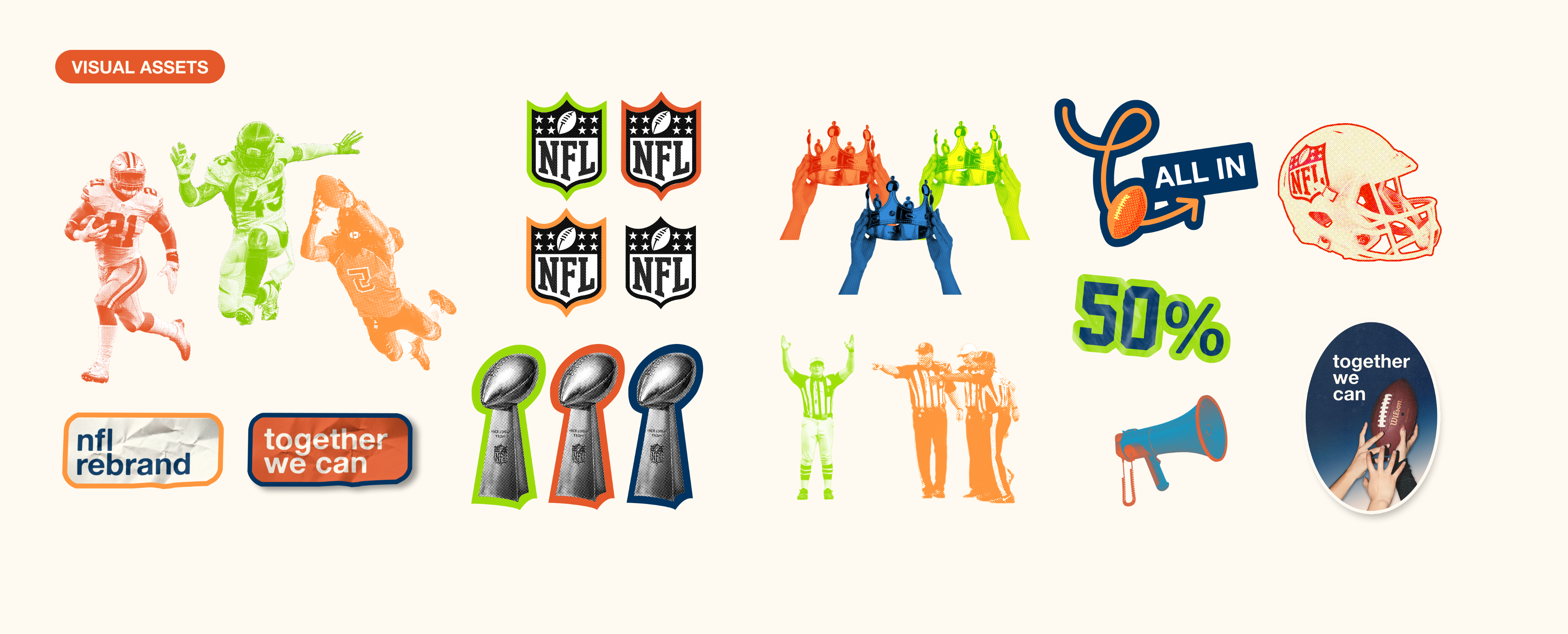 NFL campaign visual assets